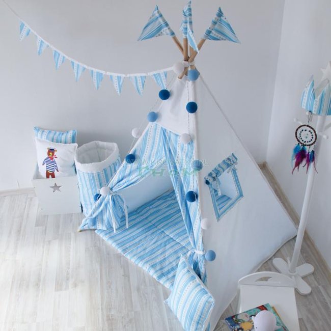Большой вигвам Blue Stripes, Арт. vv010908 Большой вигвам Blue Stripes, Арт. vv010908